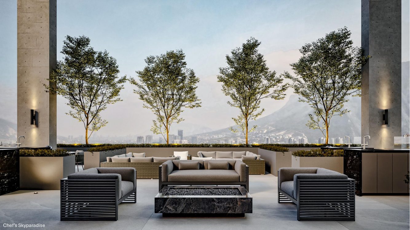 Chef's Skyparadise, terraza lounge en rooftop